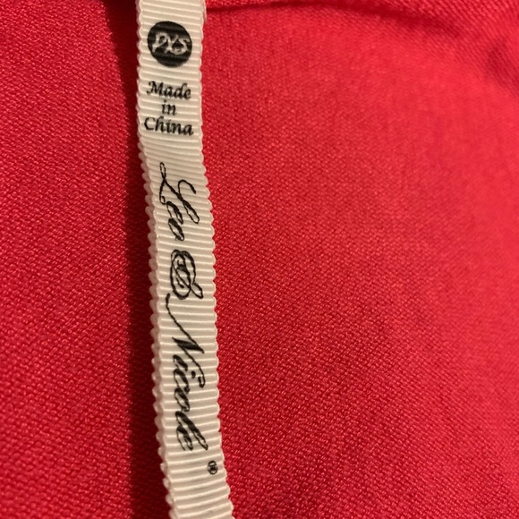  Leo And Nicole Red Women’s PXS Open Knit Sweater Tight Hem Flowy 1071 - Picture 6 of 11